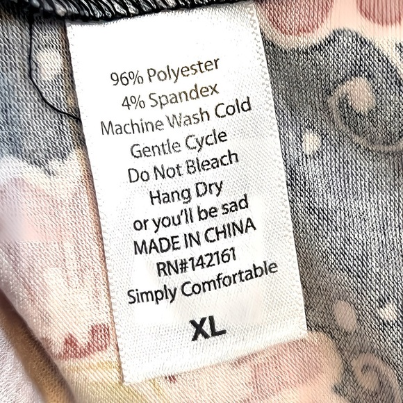 LuLu Roe Floral Print Multi Color Pleated Madison Bell Skirt Women’s Size XL - Picture 5 of 5